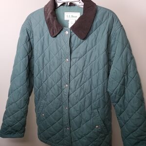 L.L. Bean Women's Teal Quilted Puffer Jacket